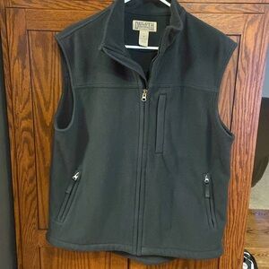 Duluth Trading Co Men’s Heavy weight polar fleece Black Vest Medium, zip pockets